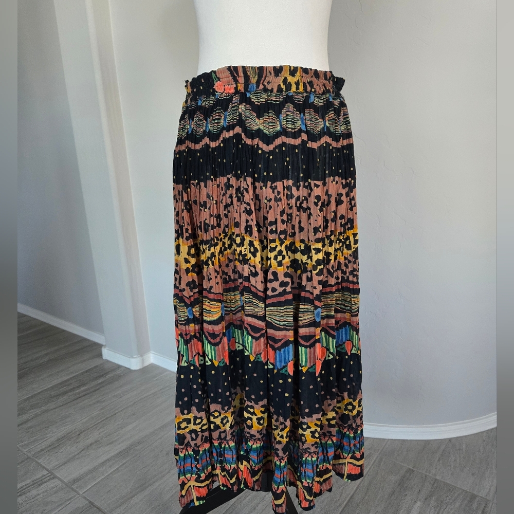 Vintage 90s Y2K Boho Maxi  Broomstick Long Skirt Bila Of California Sz L